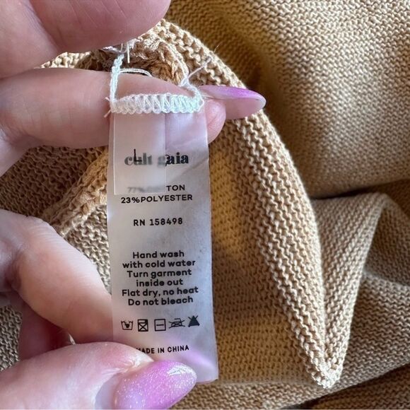 Cult Gaia Salima Knit Dress in Sand - Picture 7 of 11